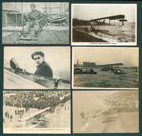 AVIATION Group Of Ten Cards (5 Unused) 1912-13, Mostly Daily Mail Tour And/or Grahame White Associations, Scarce. - Ohne Zuordnung