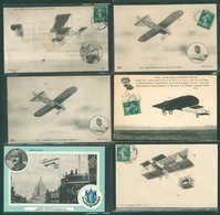 AVIATION Selection Of Mainly French Aviators And Their Machines Incl. Two Crashes (16) Also A Further Ten Postcards Main - Non Classés