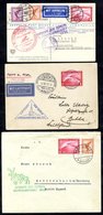 1931-33 Vienna First South America & Deutschland Flight Cards & Envelope, All Franked 1rm Zeppelin & Other Vals, Bearing - Altri & Non Classificati