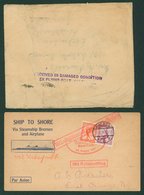 1938 Flying Boat Calpurnia Crash At Baghdad On 27th Nov Envelope (stamp Floated Off) Bears Cachet 'RECEIVED IN DAMAGED C - Sonstige & Ohne Zuordnung