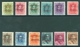 SPANISH P.O's 1928 P.12 X 11½ Optd Set M, SG.2a/13a. Cat. £600. (12) - Autres & Non Classés