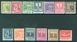 SPANISH P.O's 1929 Pictorial Set M, SG.14a/25a, 1929 Express Letter 20c M, SG.E26. Cat. £500. (13) - Other & Unclassified