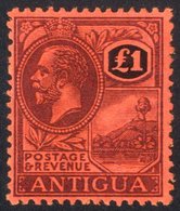 1921-29 MCCA £1 Purple & Black/red, Fine M, SG.61. Cat. £275 - Andere & Zonder Classificatie