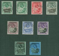 1922-49 M & U Collection On Leaves From 1922 Optd Set M (2s Creased), A Complete Set All Fine C.d.s Used, 1924-33 MSCA S - Other & Unclassified