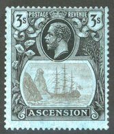 1924-33 3s Grey-black & Black-blue With 'broken Mainmast' Variety, Fine M, SG20a. Cat. £900. (1) - Other & Unclassified