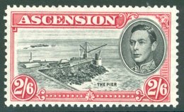 1944 Perf 13 2/6d Black & Deep Carmine Incl. The 'Davit' Flaw, Fine M, SG.45ca. Cat. £1400. - Autres & Non Classés