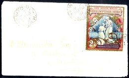 1897 2½d (2s.6d) Gold, Carmine & Blue Diamond Jubilee Tied To An Envelope By A Newtown C.d.s For July 3rd 1897, With Ano - Sonstige & Ohne Zuordnung