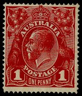 1914-20 1d Carmine Red Die II, Fine M, SG.21d. Cat. £425. (1) - Sonstige & Ohne Zuordnung