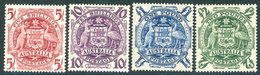 1948-56 Arms Set UM, SG.224a/224d. Cat. £150. (4) - Andere & Zonder Classificatie