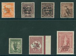 BRITISH COMMONWEALTH OCCUPATION FORCE JAPAN 1946 Optd Set UM, SG.J1/J7. Cat. £190. (7) - Andere & Zonder Classificatie