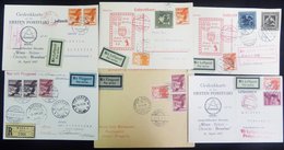 1927-30 First Flight Covers (6) Incl. 1927 OLAG/CSA/LUFTHANSA Vienna - Berlin Official Oflag Card, Another For Vienna -  - Altri & Non Classificati