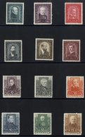 1931 Writers Set, Fine M, SG.672/677, Painter Set UM, SG.693/698. Cat. £340. (12) - Sonstige & Ohne Zuordnung