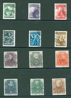 1931 Writers Set, VFU, SG.672/7, 1933 250th Anniv Of Relief Of Vienna Set VFU, SG.706/11. Cat. £775. (12) - Autres & Non Classés