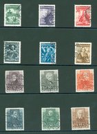 1931 Writers Set, VFU, SG.672/7, 1933 250th Anniv Of Relief Of Vienna Set VFU, SG.706/11. Cat. £775. (12) - Other & Unclassified