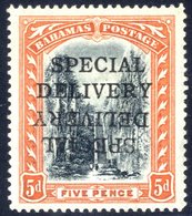 1916 SPECIAL DELIVERY 5d Black & Orange, Variety Ovpt Double, One Inverted M - Horizontal Gum Crease O/w Fine. Brandon C - Andere & Zonder Classificatie