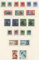 1937-52 Collection U On Philatelic Leaves, Basic Stamps Complete Plus Some Extras Incl. 1938 £1 & Landfall £1 On Chalky  - Autres & Non Classés