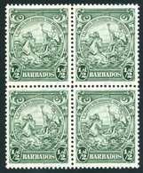 1938-47 Badge Of Colony ½d Green, UM Block Of Four Incl. 'recut Line' Variety, SG.248/248a. Cat. £168+. (4) - Autres & Non Classés