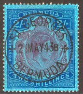 1938-53 2s Purple & Blue/deep Blue With 'gash In Chin' Variety, Superb U With Central Upright C.d.s. For St. Georges May - Sonstige & Ohne Zuordnung