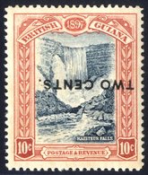 1899 'Two Cents' On 10c Blue-black & Brown-red, Type 34 Surcharge Error. Surcharge Inverted, Part O.g. Fractionally Tone - Autres & Non Classés