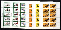 1982 Football Sheetlets Of Ten UM, Mi.3100/2, 3127/9. Cat.£360 - Autres & Non Classés