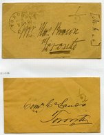 1858 & 1861 Toronto Envelopes (2) With Different '½' H/stamps For The Half Penny Circulars Rate And An 1861 Montreal Unp - Autres & Non Classés