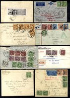 1936 - Later Republic & War With Japan - Into WWII Covers, Multiple Frankings To Foreign Destinations Avoiding Japanese  - Other & Unclassified