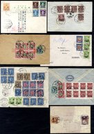 COMMUNIST & POST WAR INFLATION 1945-49 Group Of Multiple Franked High Inflation Period Covers, 1945 With Sorting Office  - Autres & Non Classés