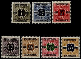 1918 Newspaper Stamp Surcharge Set, Fine M, SG.190/6. Cat. £425. (7) - Sonstige & Ohne Zuordnung