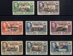 Graham Land 1944-45 Set Perf SPECIMEN, O.g With Some Toning, SG.A1/8. Cat. £650. (8) - Sonstige & Ohne Zuordnung