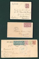 QV Covers (3) 1898 1d On Cover To Scotland Tied By A 'starburst' Cancel & A G.P.O. Suva 14.NOV.98, Cover To Sydney With  - Autres & Non Classés