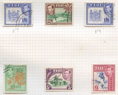 1938-59 M & U Range On Leaves From 1938 KGVI Defins M Vals To 5s Incl. Some Perf Variations, A Complete Set FU, 1954 QEI - Autres & Non Classés