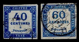 1876 Postage Due Imperf 40c & 60c With Clear To Large Margins, FU, SG.D214 & D217. Cat. £880. (2) - Other & Unclassified