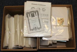 PHILATELIC EXHIBITIONS 1889-2010 A Substantial & Extensive Collection Of Covers, Cinderella Stamps/vignettes, Items Of E - Other & Unclassified