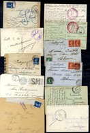1913-32 (Military) Selection Of Cards & Covers Various Frankings Bearing Postes Aux Armees Or Tresor Et Postes Numbered  - Other & Unclassified