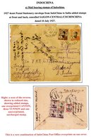 INDO CHINA 1893 To 1949 Postal History Collection From The Early French Occupation Incl. Registered, Airmail, Postage Du - Sonstige & Ohne Zuordnung