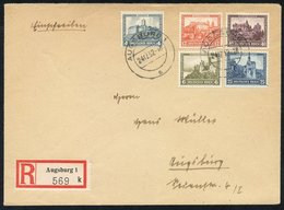 1932 Welfare Set, SG.485/9, Mi.475/8 Together On A Reg Cover From Aurburg 1, (basic FU Set Cat. £130). - Sonstige & Ohne Zuordnung