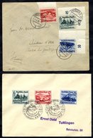 1939 Berlin Motor Show Set + Set Overprinted For Nuremburg Ring On Two Covers, The Latter With Commemorative Cancel. (2) - Andere & Zonder Classificatie