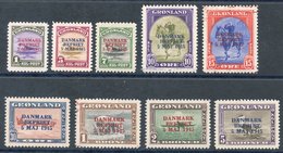 1945 Liberation Of Denmark Set UM, Each Bears Small Dealers Handstamp On Reverse In Corner. SG.17/25. Cat. £1200. (9) - Autres & Non Classés