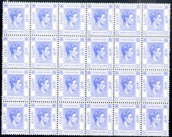 1938 25c Bright Blue, UM Block Of 24, SG.149. Cat. £696+. (24) - Other & Unclassified