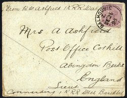 1895 Campaign Cover, Franked 1a, Tied Dalhousie C.d.s. To England, Officer Countersigned, Written By Pte. 1 K.R.R Detach - Other & Unclassified
