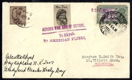 1931 Aug 10th Mr & Mrs Day Flight Cover Calcutta - Akyab, Bears Photographic Vignette & Three Line Cachet, (only 28 Item - Other & Unclassified