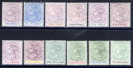 1887-1902 CCA Set, Fine M, SG.30/41. Cat. £200. (12) - Sonstige & Ohne Zuordnung