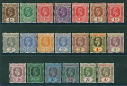 1921-32 MSCA Set Up To 4s M, SG.58/77. Cat. £185. (20) - Sonstige & Ohne Zuordnung