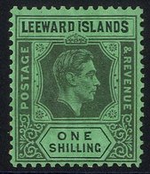 1938 1s Black On Emerald M With The 'D1' Flaw, Some Hinge Remainder. Scarce, SG.110a. Cat. £600. (1) - Autres & Non Classés