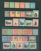 1928 Optd Set To 5s Fine M, SG.174/91 Also 1930 Postage & Revenue Set M, Odd Heavy Hinge, SG.193/209. Cat. £380. (35) - Sonstige & Ohne Zuordnung