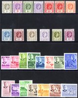 1938-49 Defin Set M, SG.252/363a, Also 10c Rose-red With Variety Sliced 'S' At Top M, SG.256ba (slight Trace Of Tone At  - Sonstige & Ohne Zuordnung