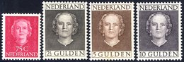 1949-51 Juliana High Values 75c To 10g Complete Fine M, SG.697a/701. Cat. £2000. (4) - Sonstige & Ohne Zuordnung