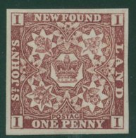 1857-64 Thick Machine Made Paper, 1d Brown-purple, Very Fresh UM, Minor Gum Wrinkles, SG.1. Cat. £160. (1) - Autres & Non Classés