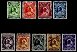 1897-98 CCA Set Of 9 To 10s Bright Violet (cheapest Perfs) Fresh Large Part O,g. Cat. £170. (9) - Autres & Non Classés