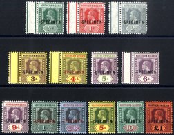 1912 MCCA Set Optd SPECIMEN, UM Attractive Set With Lovely Fresh Colours, The ½d To 4d & 6d Matching, With Interpane Mar - Autres & Non Classés